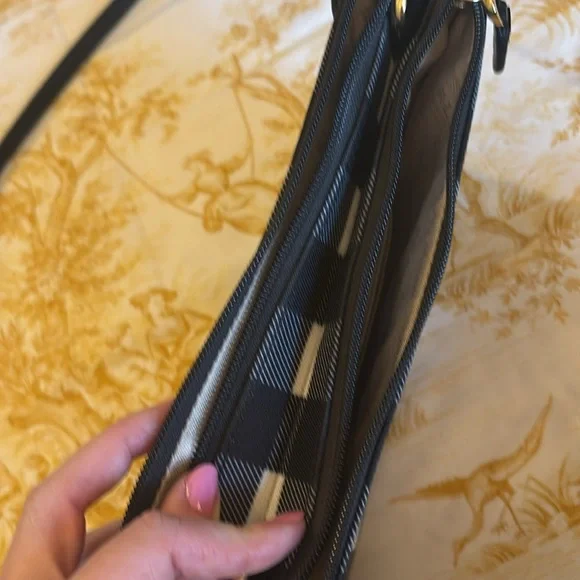 LAUREN RALPH LAUREN | Blue and white gingham crossbody bag - Picture 5 of 11